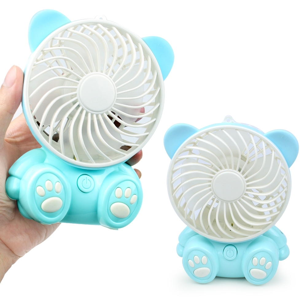 Telecorsa พัดลมการ์ตูน พัดลมขนาดเล็ก พัดลม รูปหมี Small Fan Cool Bear รุ่น SmallFanCoolBear-00g-Song