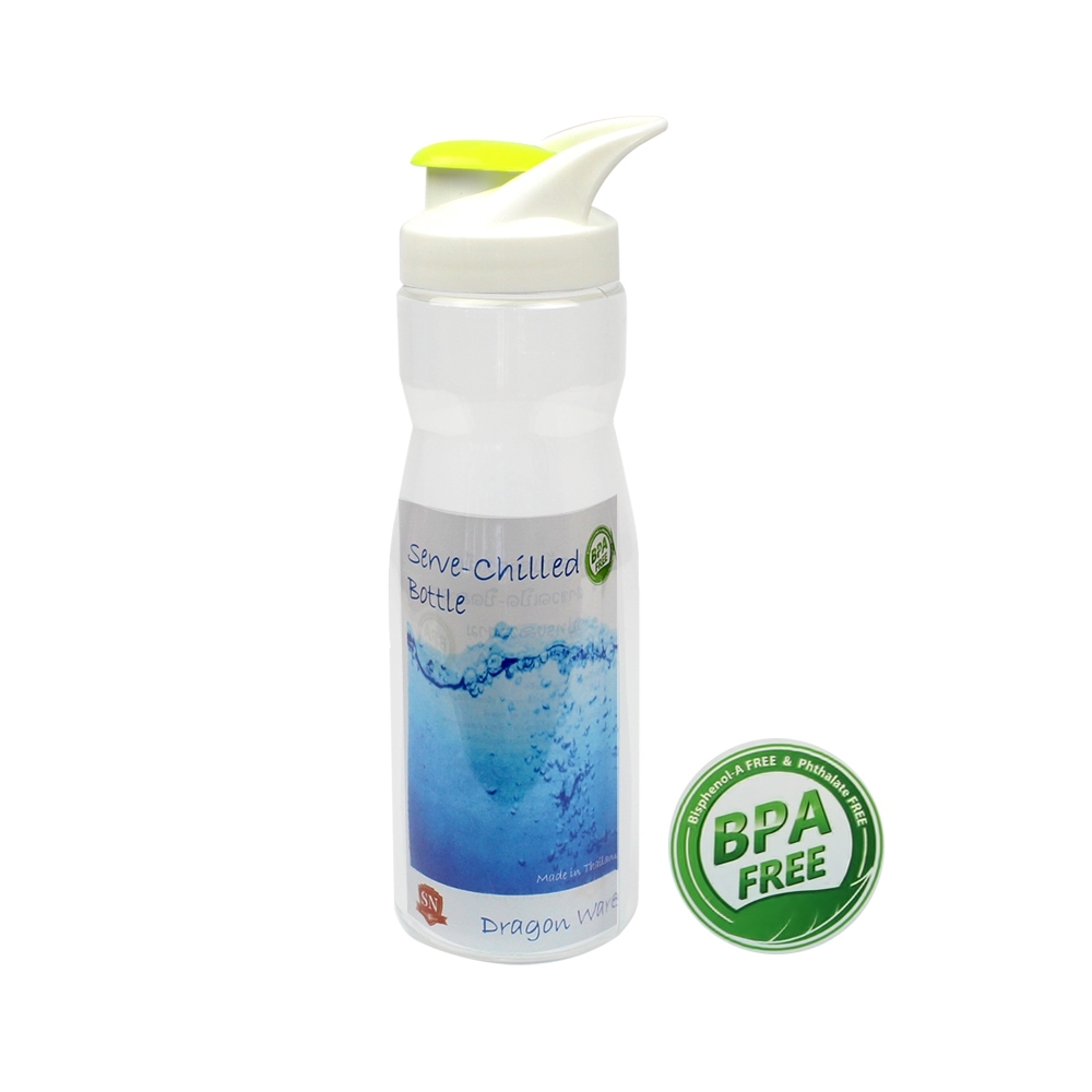Telecorsa กระบอกน้ำ ขวดน้ำ พลาสติก Serve-Chilled Bottle 1ใบ รุ่น WaterBottle-DB-06-01B-Plas-1psc