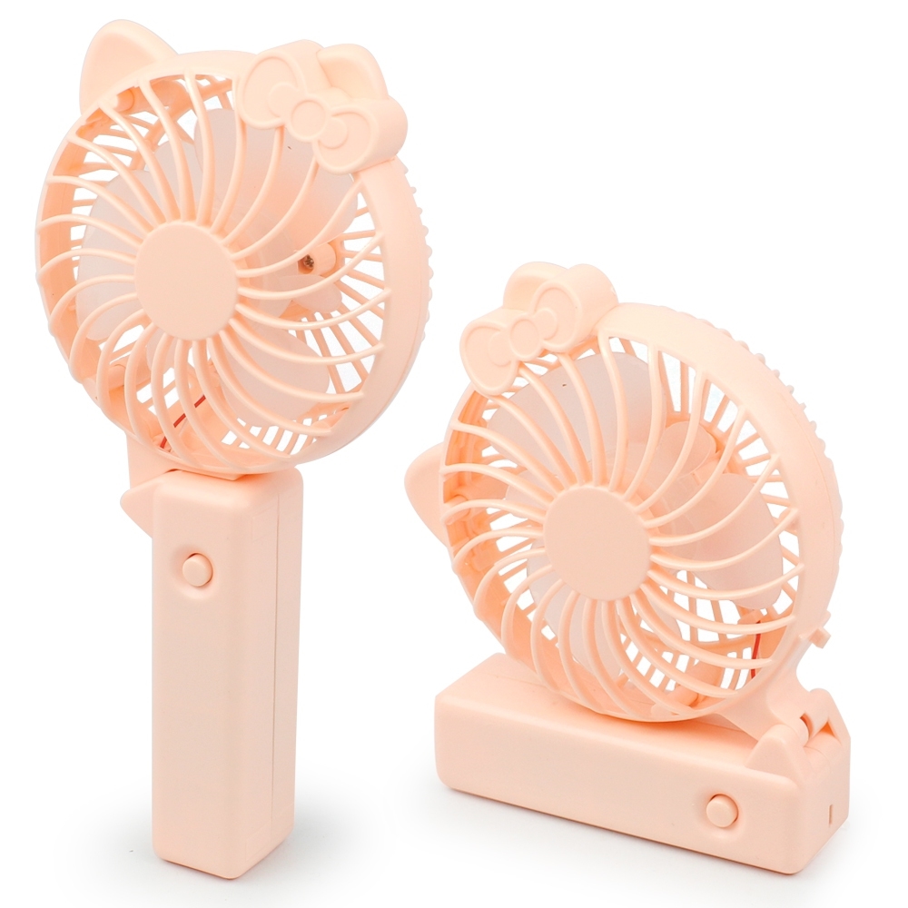 TELECORSA Fan Mini Portable Fan Kitten Style Folding Fan Model FoldingFan-00F-Song