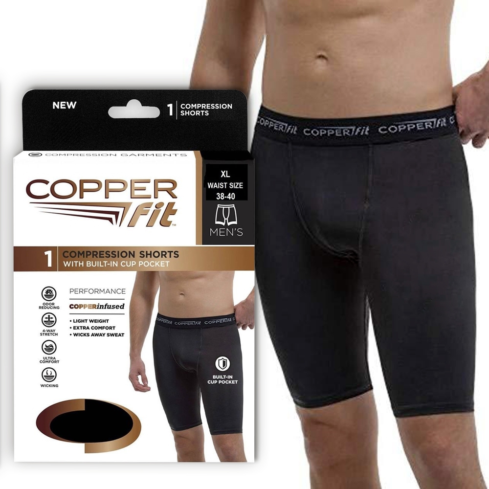 Telecorsa กางเกงออกกำลังกาย Copper Fit Compression Shorts รุ่น CopperFit-Leg-00A-J1
