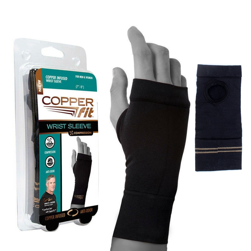 Telecorsa ปลอกรัดข้อมือ ผ้ารัดข้อมือ Copper Fit Wrist Sleeve รุ่น HandCopperFit-00E-J1