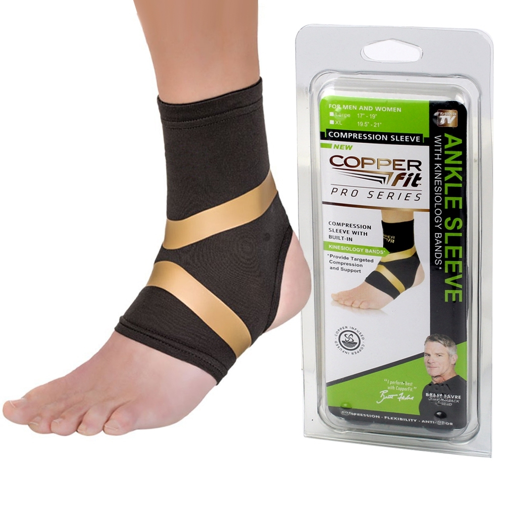 Telecorsa ปลอกรัดข้อเท้า Copper Fit Ankle Sleeve  รุ่น AnkleCopperFit-00E-J1