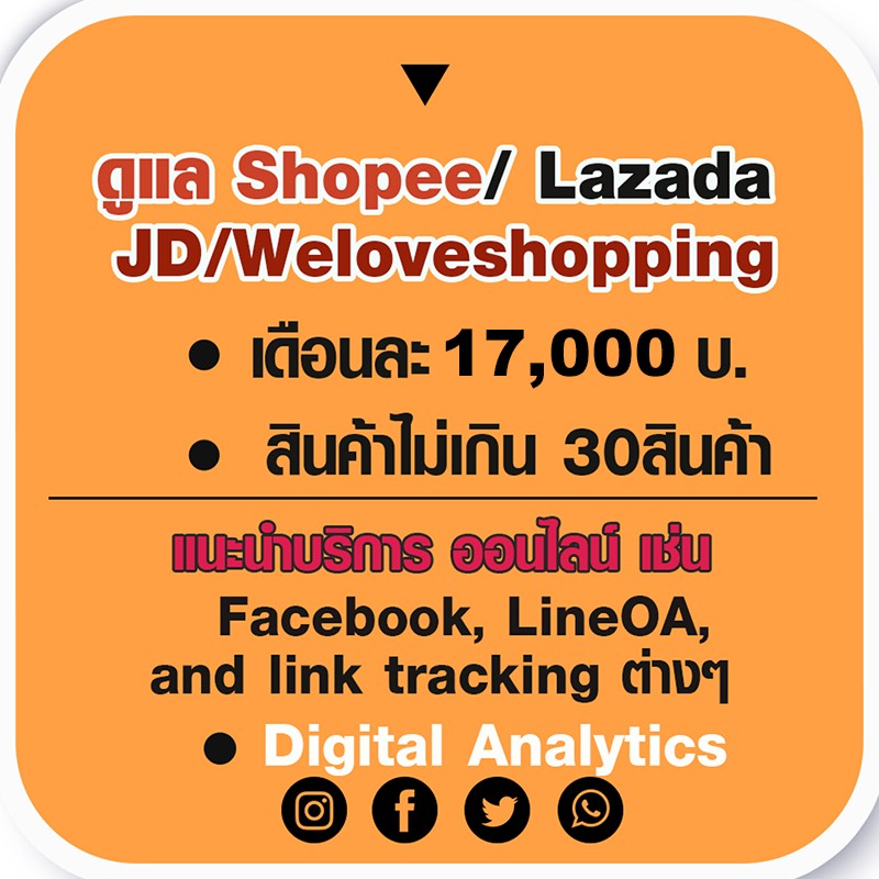 Telecorsa Take care Shopee Lazada JD and Weloveshopping