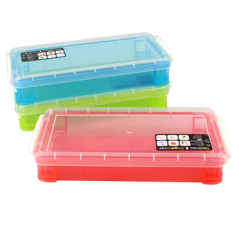 Telecorsa กล่องล็อก กล่องเก็บของ คละสี รุ่น Fork-spoon-open-container-06a-Tissue