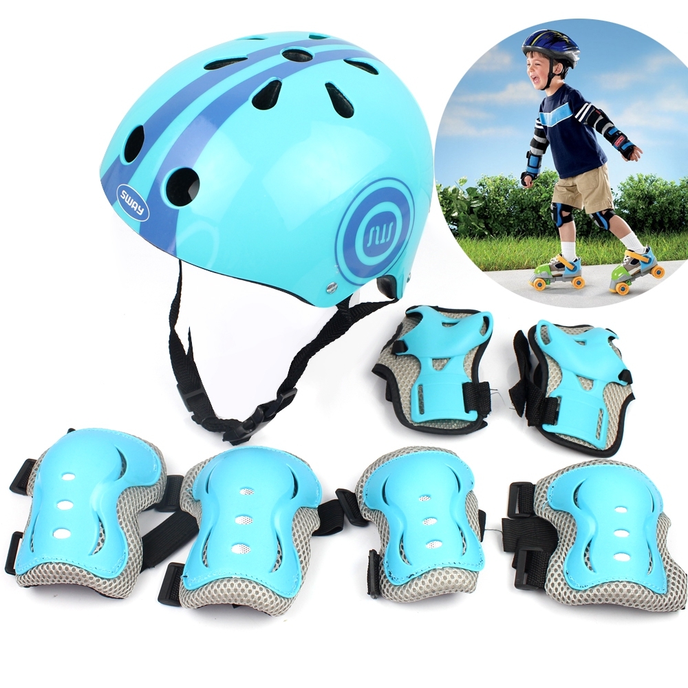 Telecorsa Protective gear set 7 in 1 child safety surfskate device  (Not specified) code Kid-helmet-ankle-elbow-07B-Rim-Telecorsa-Toy