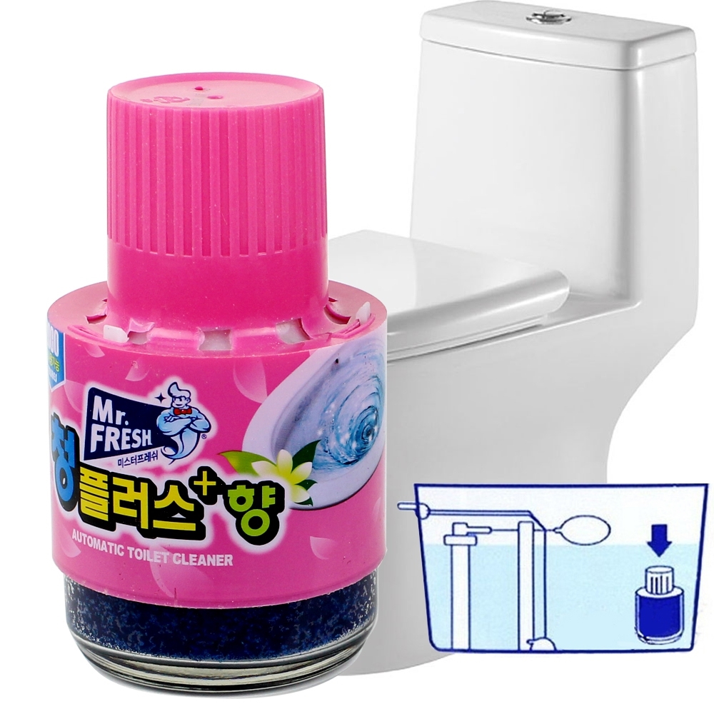 Telecorsa ผลิตภัณฑ์ดับกลิ่นชักโครก Mr.Fresh  รุ่น Korea-Mr-Fresh-automatic-toilet-pink-00d-J1