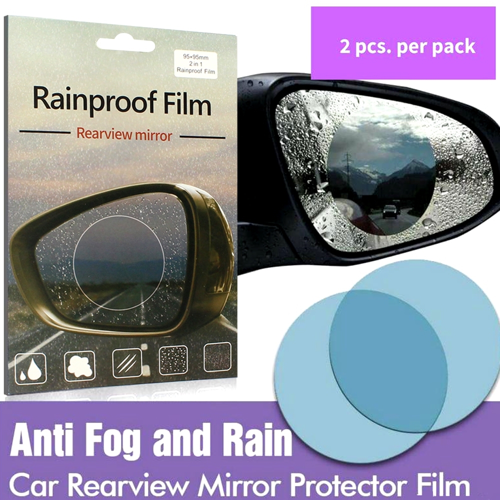 Telecorsa  แผ่นฟิล์มกันน้ำ ฟิล์มป้องกันหยดน้ำฝน Rainproof Film RearView Mirror รุ่น Rainproof-Film-00d-J1