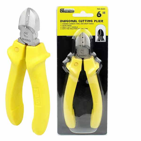 Pliers, wire cutters, wire cutters, RHINO No.643 6 inches, model Rhino643-6-07F-Intex