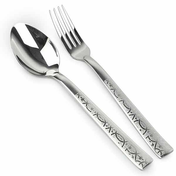 Telecorsa ชุดช้อนส้อมสแตนเลส  ชุดช้อนส้อมสแตนเลสคุณภาพดี รุ่น Roman-fork-spoon-Set-00c-June-Beam