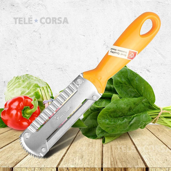 Telecorsa มีดปอกผลไม้ ที่ขูดมะละกอ ที่ขูดผัก รุ่น Vegetables-fruit-peeler-slicer-03a-Boss