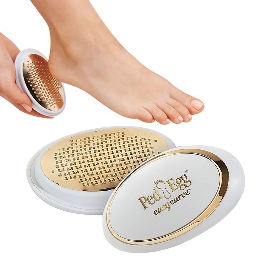 Telecorsa Ped Egg Easy Curve Heel Scrubber Model PedEggGold-10A-J1