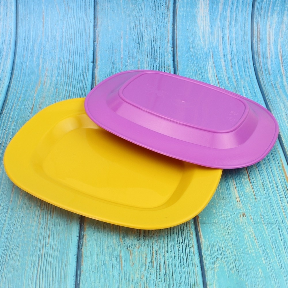 Telecorsa Ractangle Plastic Plate (Assorted Colors) Code Ractangle-Plastic-Plate-00i-Yai