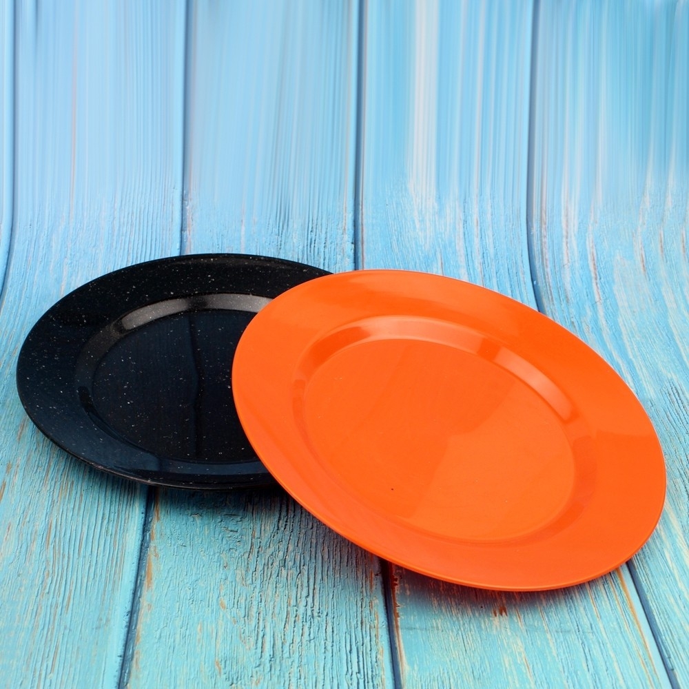 Telecorsa Shallow Round Plate, Shallow Dish, Plastic, 24 CM (Assorted Colors) Code Oven-Plastic-Plate-00i-Yai