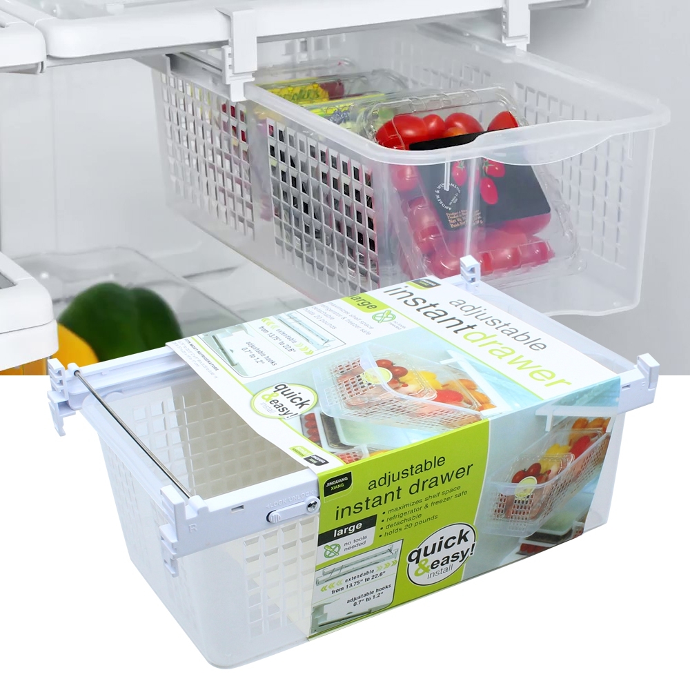Telecorsa ชั้นเก็บผักผลไม้ ในตู้เย็น ชั้นเก็บของในตู้เย็น Instant Drawers รุ่น InstantDrawer06A-J1