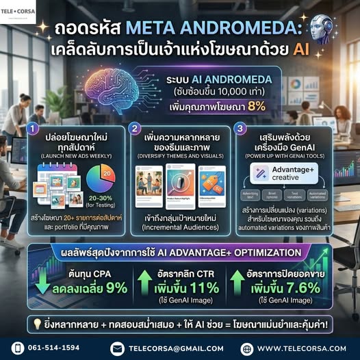 ยกระดับประสิทธิภาพโฆษณาด้วย AI จาก Meta: เจาะลึก Meta Andromeda และ Meta Lattice