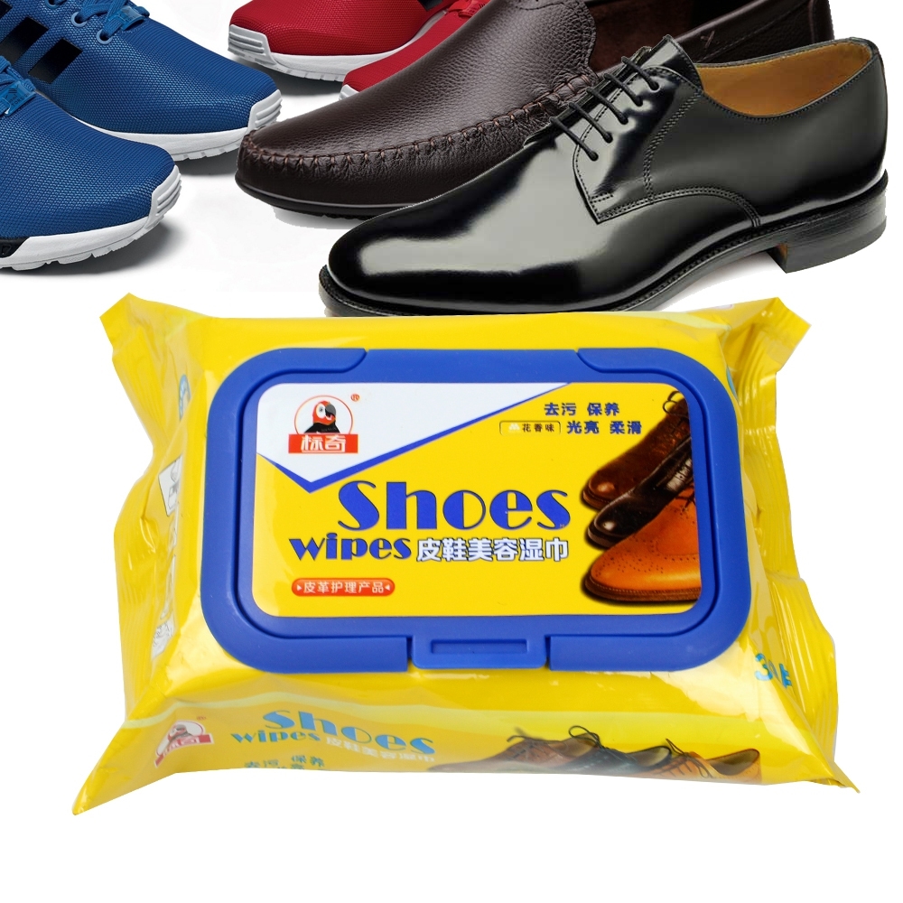 Telecorsa  แผ่นเช็ดทำความสะอาดรองเท้า ผ้าเช็ดทำความสะอาดรองเท้า Shoes Wipes  รุ่น Shoewipes-00e-J1