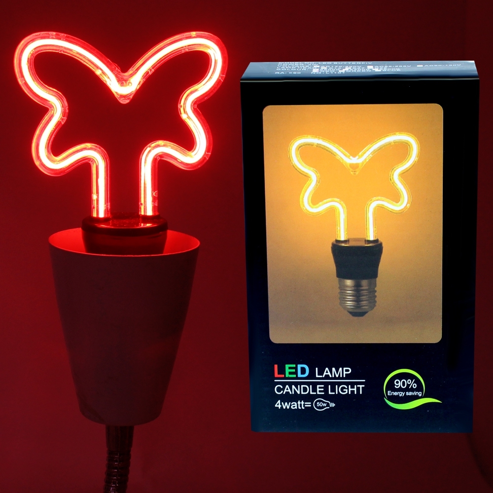 Telecorsa หลอดไฟ รูปผีเสื้อ LED Lamp Candle Light รุ่น ButterflyLight-02A-JD2