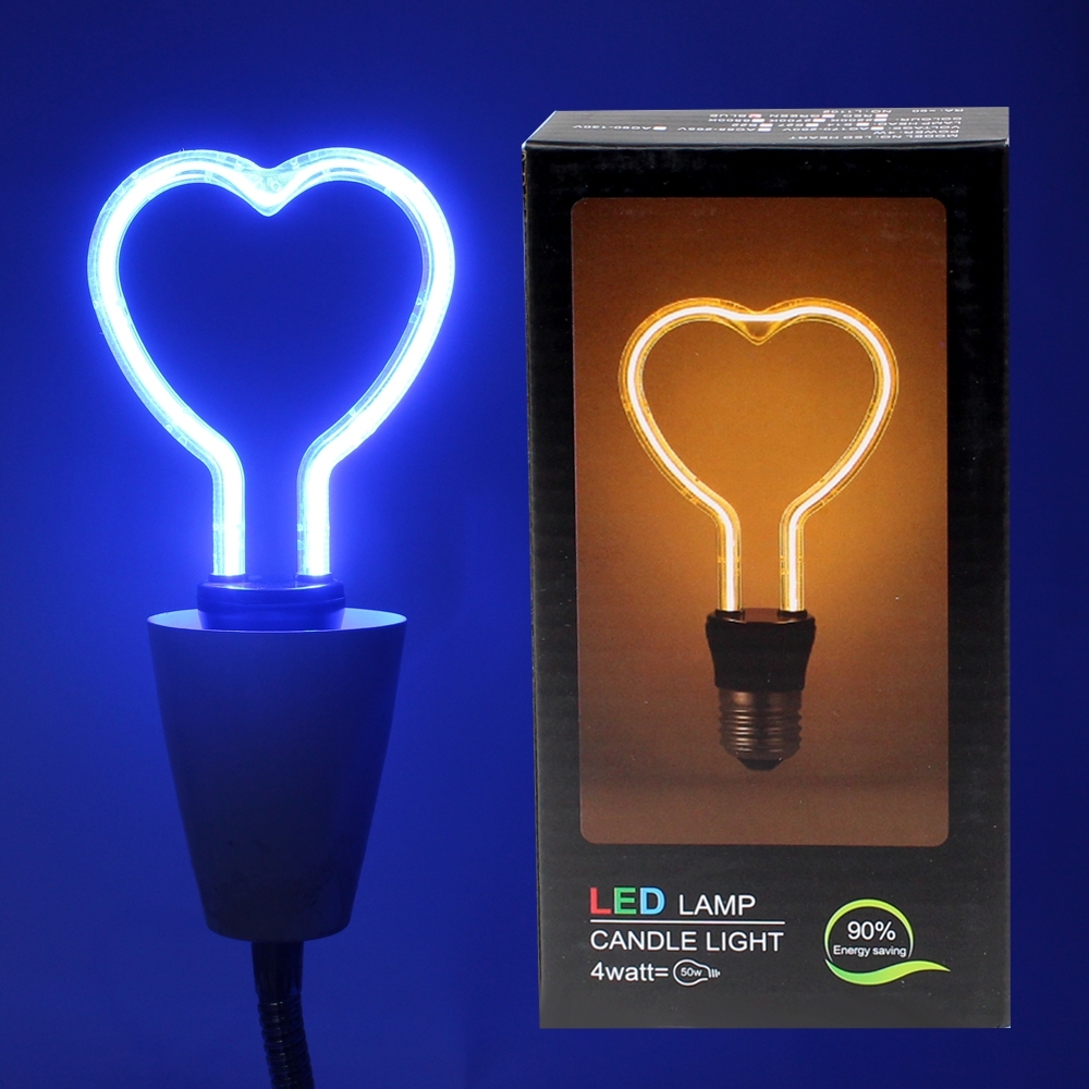 Telecorsa หลอดไฟ รูปหัวใจ LED Lamp Candle Light  รุ่น HeartLight-02A-JD2tLight-02A-JD2