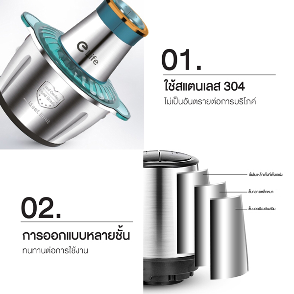 Elife เครื่องปั่นอเนกประสงค์ ขนาด 2 ลิตร