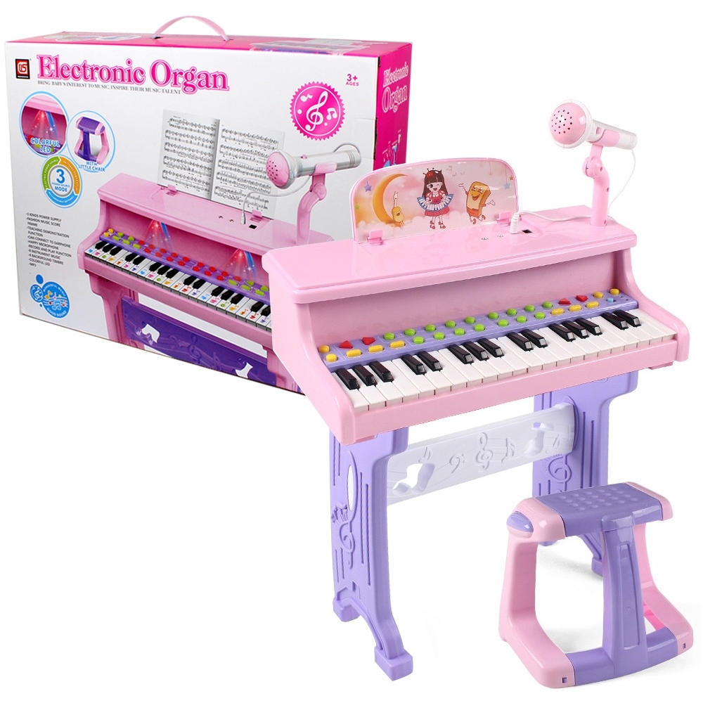 Telecorsa ชุดของเล่น เปียโน พร้อมไมโครโฟน Electronic Organ รุ่น Organ-8818-206-01G-Rim