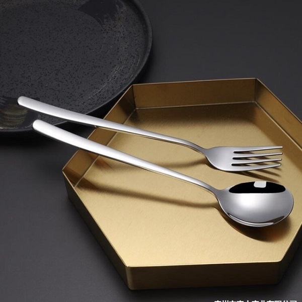 Korean stainless steel cutlery, lightweight, 1 pair