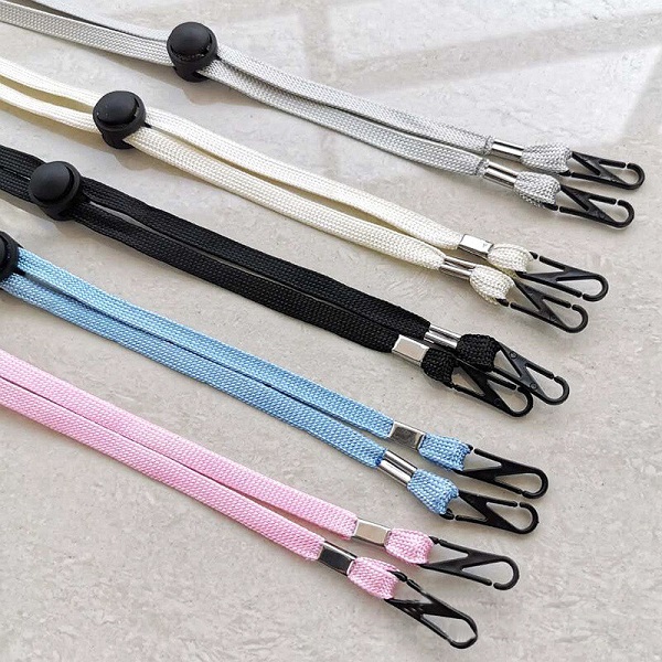 [Ready to ship] Mask strap Black/Gray/Blue/Pink Adjustable short / long. Pack 1 piece